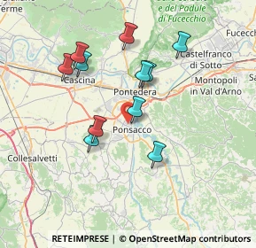 Mappa Via Perugia, 56038 Ponsacco PI, Italia (6.75273)