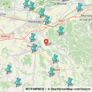 Mappa Via della Conca, 56025 Pontedera PI, Italia (6.43071)