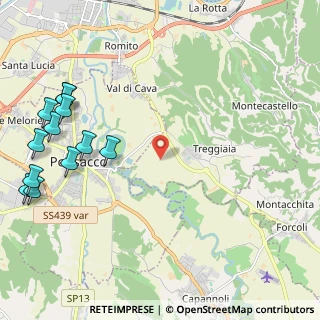 Mappa Via della Conca, 56025 Pontedera PI, Italia (3.08417)