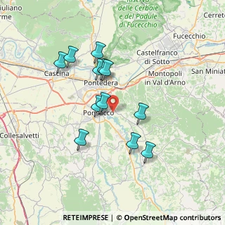 Mappa Via della Conca, 56025 Pontedera PI, Italia (6.56917)