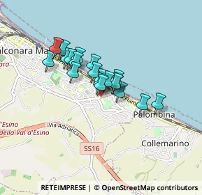 Mappa Via Palombina Vecchia, 60015 Falconara Marittima AN, Italia (0.582)