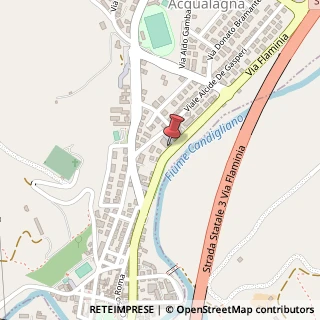 Mappa Via Flaminia, 119, 61041 Acqualagna, Pesaro e Urbino (Marche)