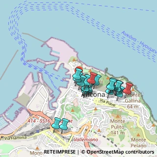 Mappa Via Nicola Matas, 60121 Ancona AN, Italia (0.8215)
