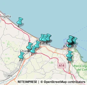 Mappa Via IV Novembre, 60015 Falconara Marittima AN, Italia (7.4775)