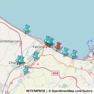 Mappa Via Fratelli Rosselli, 60015 Falconara Marittima AN, Italia (3.63364)