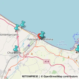 Mappa Via Fratelli Rosselli, 60015 Falconara Marittima AN, Italia (6.60909)