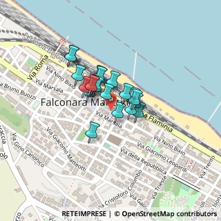 Mappa Via Fratelli Bandiera, 60015 Falconara Marittima AN, Italia (0.137)