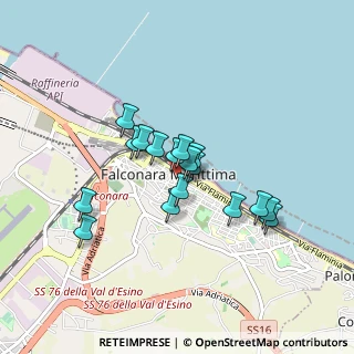 Mappa Via Fratelli Bandiera, 60015 Falconara Marittima AN, Italia (0.67412)
