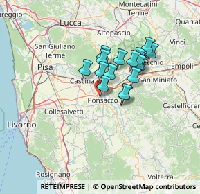 Mappa Via Torino, 56038 Ponsacco PI, Italia (10.17118)