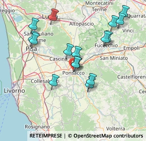 Mappa Via E. Mattei, 56038 Ponsacco PI, Italia (15.59938)