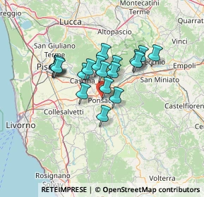 Mappa Ponsacco, 56038 Ponsacco PI, Italia (10.30947)