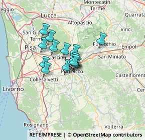 Mappa Via Silvio Pellico, 56038 Ponsacco PI, Italia (8.14867)