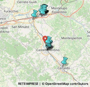 Mappa Via Sibilla Aleramo, 50051 Castelfiorentino FI, Italia (7.864)