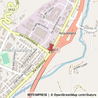 Mappa Via flaminia 79, 61041 Acqualagna, Pesaro e Urbino (Marche)