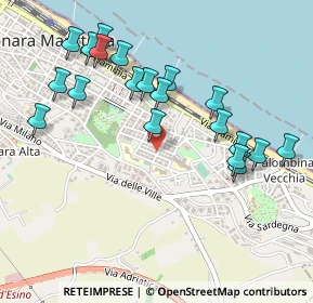 Mappa Via Tito Speri, 60015 Falconara Marittima AN, Italia (0.533)