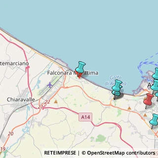 Mappa Via Enrico Toti, 60015 Falconara Marittima AN, Italia (6.46455)