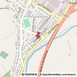 Mappa Via A. de Gaperi, 36, 61041 Acqualagna, Pesaro e Urbino (Marche)