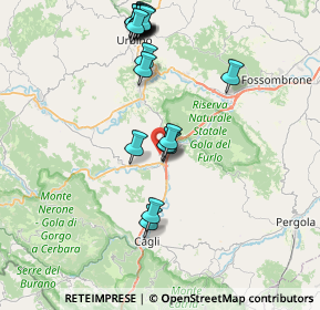 Mappa 61041 Acqualagna PU, Italia (8.778)