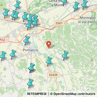 Mappa Via della Casa Bianca, 56025 Pontedera PI, Italia (6.7535)