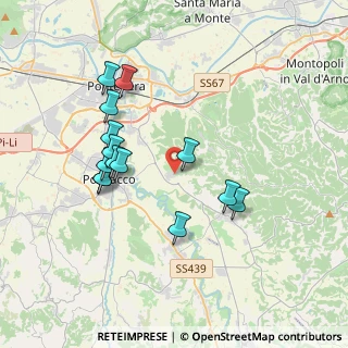 Mappa Via della Casa Bianca, 56025 Pontedera PI, Italia (3.60643)