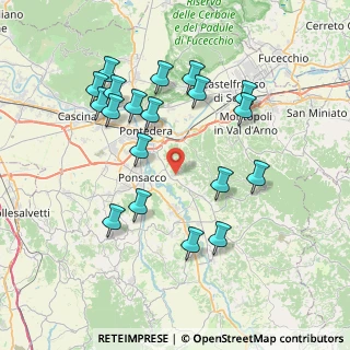 Mappa Via della Casa Bianca, 56025 Pontedera PI, Italia (8.02947)