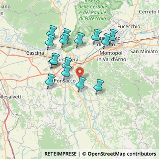 Mappa Via della Casa Bianca, 56025 Pontedera PI, Italia (7.13267)