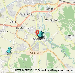 Mappa Via Augusto Vanni, 56038 Ponsacco PI, Italia (3.33714)