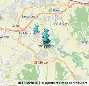Mappa Via Augusto Vanni, 56038 Ponsacco PI, Italia (3.013)