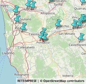 Mappa Via Augusto Vanni, 56038 Ponsacco PI, Italia (22.00625)