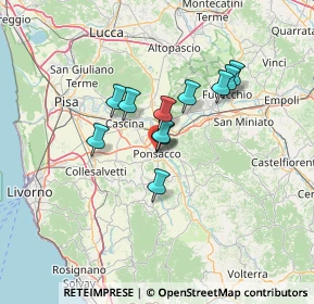 Mappa Via Augusto Vanni, 56038 Ponsacco PI, Italia (9.98909)