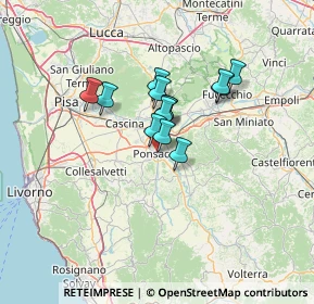 Mappa Via Augusto Vanni, 56038 Ponsacco PI, Italia (9.20385)