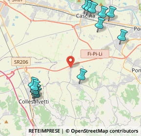 Mappa Via Galileo Galilei, 56040 Crespina Lorenzana PI, Italia (5.56154)