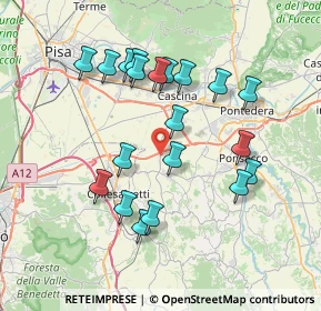 Mappa Via Galileo Galilei, 56040 Crespina Lorenzana PI, Italia (7.3445)