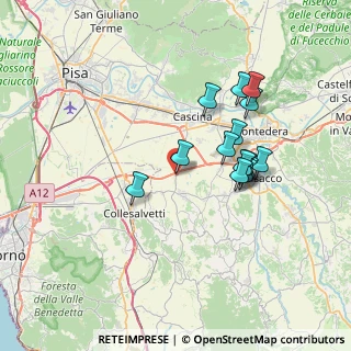 Mappa Via Galileo Galilei, 56040 Crespina Lorenzana PI, Italia (6.53214)