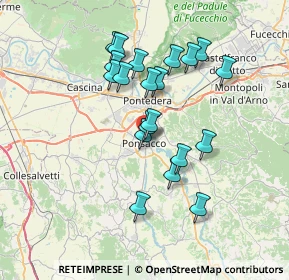 Mappa Via Bagnaia, 56038 Ponsacco PI, Italia (6.5025)