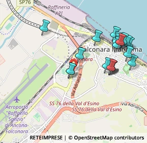 Mappa Via Alessandro Manzoni, 60015 Falconara Marittima AN, Italia (1.0765)