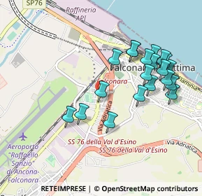 Mappa Via Alessandro Manzoni, 60015 Falconara Marittima AN, Italia (0.9785)