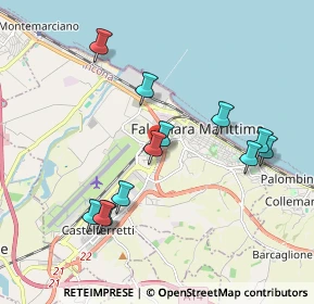 Mappa Via Alessandro Manzoni, 60015 Falconara Marittima AN, Italia (1.94667)
