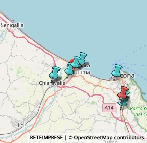 Mappa Via Alessandro Manzoni, 60015 Falconara Marittima AN, Italia (7.13231)