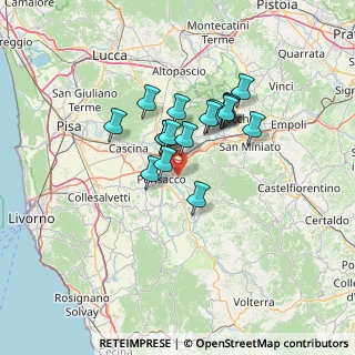 Mappa Via della Salita, 56025 Pontedera PI, Italia (10.20556)