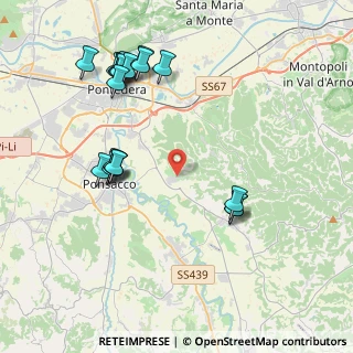 Mappa Via della Salita, 56025 Pontedera PI, Italia (4.60789)