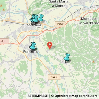 Mappa Via della Salita, 56025 Pontedera PI, Italia (4.56667)
