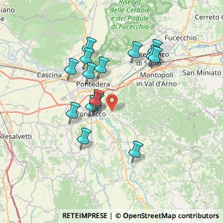 Mappa Via della Salita, 56025 Pontedera PI, Italia (7.13933)