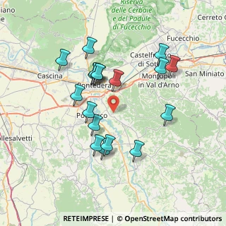 Mappa Via della Salita, 56025 Pontedera PI, Italia (7.13556)