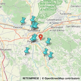 Mappa Via della Salita, 56025 Pontedera PI, Italia (6.55455)
