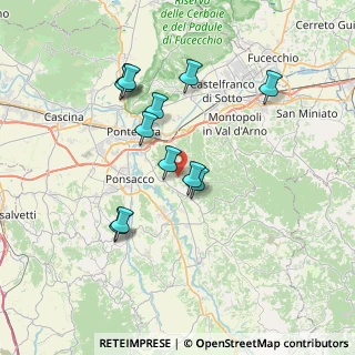 Mappa Via di Valle, 56025 Pontedera PI, Italia (6.88167)