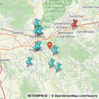 Mappa Via di Valle, 56025 Pontedera PI, Italia (7.07909)