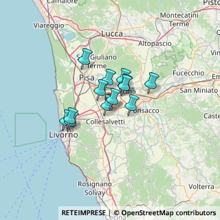 Mappa Area di Servizio Grecciano Sud, 57014 Collesalvetti LI, Italia (8.85538)