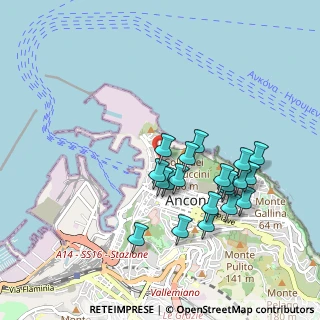 Mappa Scale S. Francesco, 60121 Ancona AN, Italia (0.914)