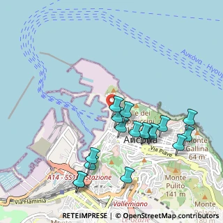 Mappa Lungomare Luigi Vanvitelli, 60121 Ancona AN, Italia (1.08)